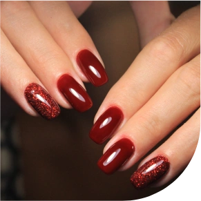 Services red manicure